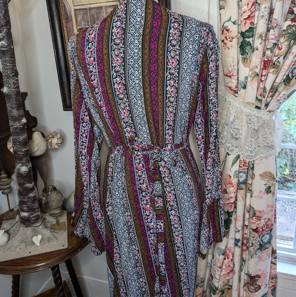 Bohemian Multicolor Maxi Dress - Picture 9 of 16